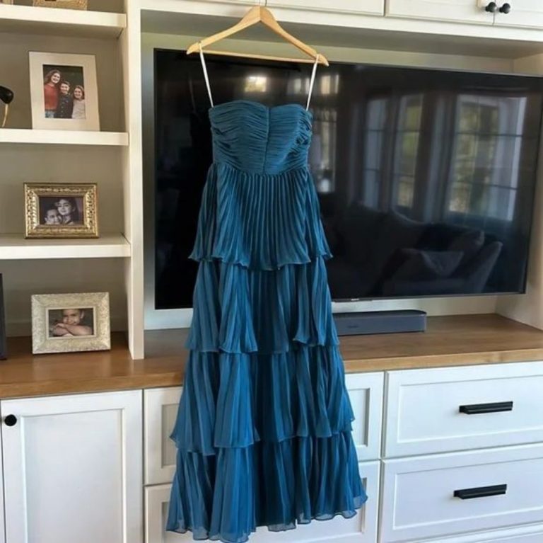 Be the first to review “Strapless Ruffled Multi-layered Long Ball Gown ...