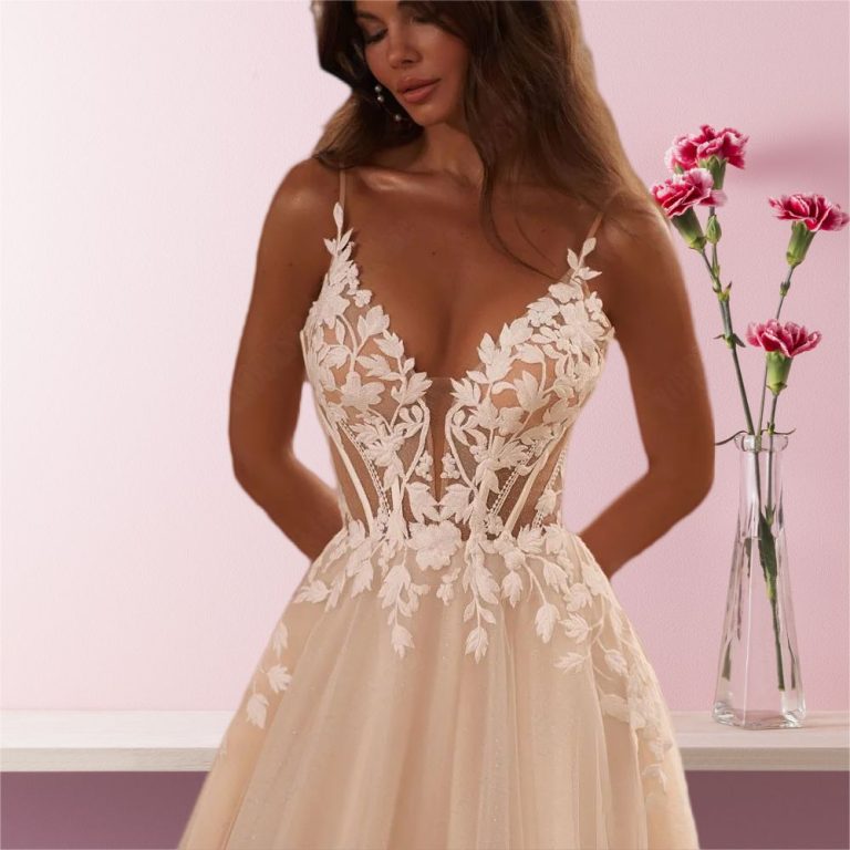 Spaghetti Straps High Slit Tulle Gown Lilac Plus Size