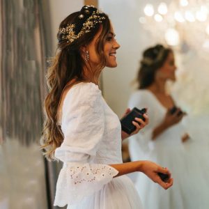 Jacquard Princess-Inspired A-Line Dress
